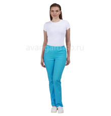 Брюки медицинские женские бирюзовые