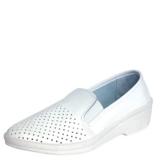 Туфли женские, мелкая перфорация, ПВХ