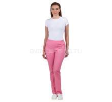 Брюки медицинские женские розовые