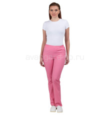 Брюки медицинские женские розовые