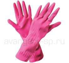 Перчатки резиновые хозяйственные “Лотос”