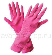 Перчатки резиновые хозяйственные “Лотос”