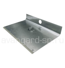 Лопата снегоуборочная алюминиевая 1-бортная с накладкой 500х375