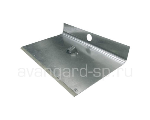 Лопата снегоуборочная алюминиевая 1-бортная с накладкой 500х375