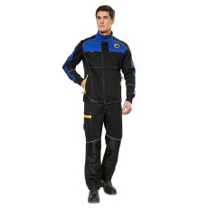 Куртка “Старт” черный-василек