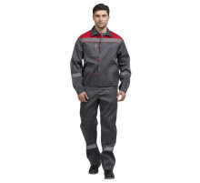 Костюм “Тимбер” серый-красный