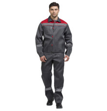 Костюм “Тимбер” серый-красный