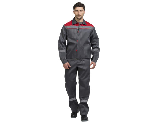 Костюм “Тимбер” серый-красный