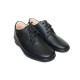Туфли женские на шнурках из натуральной кожи цвет чёрный