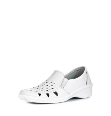 Туфли женские бесподкладочные с крупной перфорацией