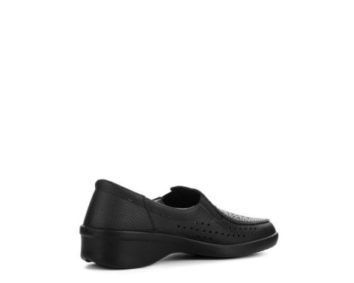 Туфли женские  с натуральной подкладкой цвет чёрный 02-16b