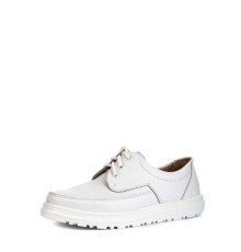 Туфли мужские на шнурках из натуральной кожи цвет белый