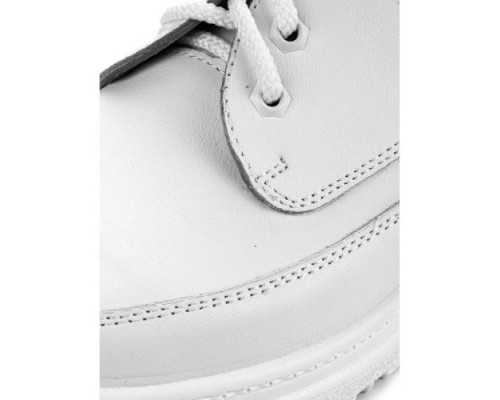 Туфли мужские на шнурках из натуральной кожи цвет белый