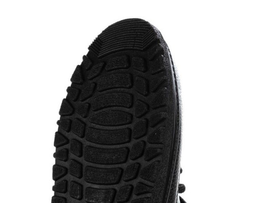 Туфли мужские на шнурках из натуральной кожи цвет чёрный