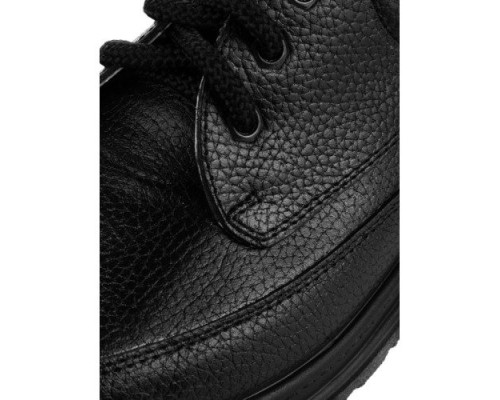 Туфли мужские на шнурках из натуральной кожи цвет чёрный