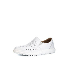 Туфли мужские из натуральной кожи с перфорацией цвет белый