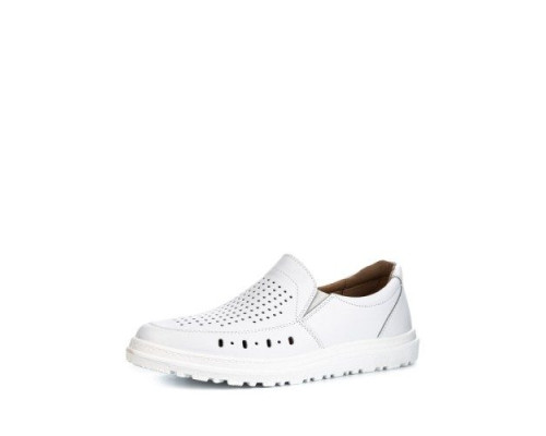 Туфли мужские из натуральной кожи с перфорацией цвет белый