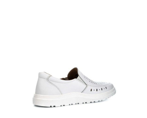 Туфли мужские из натуральной кожи с перфорацией цвет белый