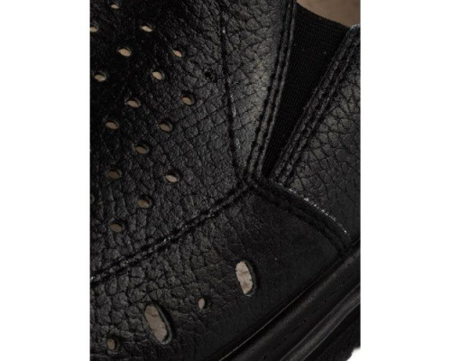 Туфли мужские из натуральной кожи с перфорацией цвет чёрный