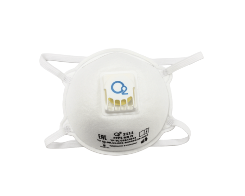 Респиратор-полумаска чашеобразный О2 2111 — FFP1 NR D c клапаном выдоха