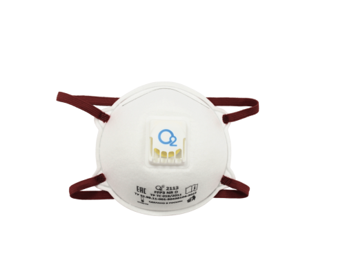 Респиратор-полумаска чашеобразный О2 2113 – FFP3 NR D c клапаном выдоха