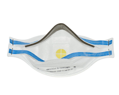 Респиратор-полумаска трехпанельный О2 3111 – FFP1 NR D с клапаном выдоха