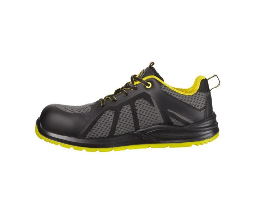 Полуботинки “Капер”, цв. чёрно-жёлтый, КП, ПУ/ПУ