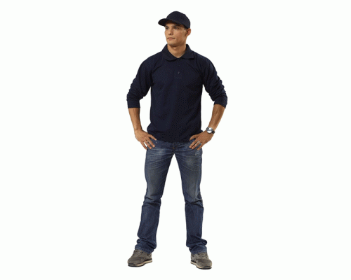 Рубашка длинный рукав поло