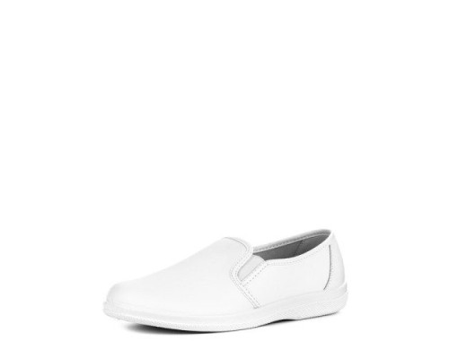 Туфли мужские из натуральной кожи на ПВХ подошве цвет белый