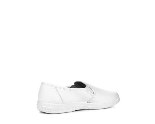 Туфли мужские из натуральной кожи на ПВХ подошве цвет белый