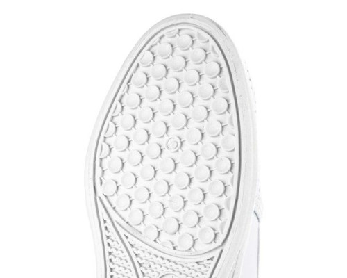 Туфли женские с перфорацией на ПВХ подошве цвет белый 55-01w