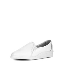 Туфли женские на ПВХ подошве цвет белый 55-02w