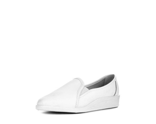 Туфли женские на ПВХ подошве цвет белый 55-02w