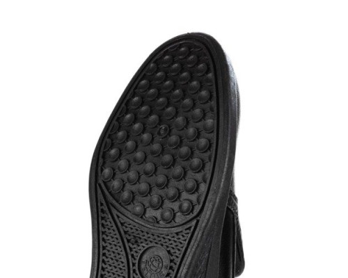 Туфли женские на ПВХ подошве цвет чёрный 55-02b