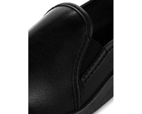 Туфли женские на ПВХ подошве цвет чёрный 55-02b