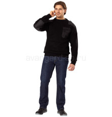 Джемпер офицерский черный