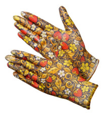 Berry NN Садовые перчатки с расцветкой “Хохлома” N4001