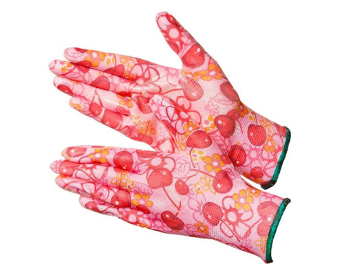 Cherry NN Садовые перчатки расцветки Cherry с нитрилом N4001