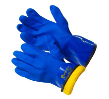 Gward Barrel Plus перчатки с текстурированным ПВХ цельнозалитые с мехом