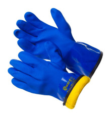 Gward Barrel Plus перчатки с текстурированным ПВХ цельнозалитые с мехом