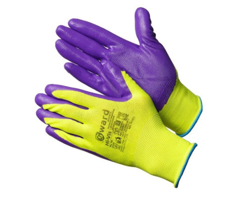Перчатки нейлоновые с нитриловым покрытием