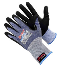 Противопорезные перчатки 5-го класса с микропористым нитрилом