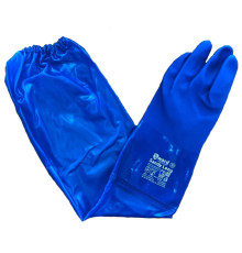 Gward Sandy Long Химически стойкие перчатки с длинным рукавом PVC014