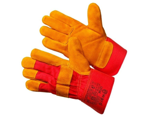 Gward Ural Усиленные спилковые комбинированные перчатки XY132