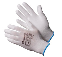 Gward White Перчатки нейлоновые белые с белым полиуретаном PU1001