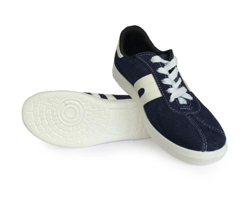 Кроссовки “СПОРТ”, ПУ, на шнурках, цвет синий, арт. КРОС-01B