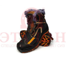 Ботинки “PERFECT PROTECTION-PREMIUM EDITION-КЕВЛАР” KTR4-CKW ПУ-резина с ПП и АС на натуральном меху (СБШ)