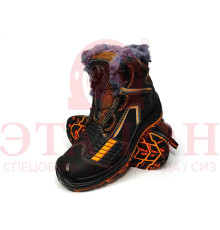 Ботинки “PERFECT PROTECTION-PREMIUM EDITION-КЕВЛАР” KTR4-CKW ПУ-резина с ПП и АС на натуральном меху (СБШ)