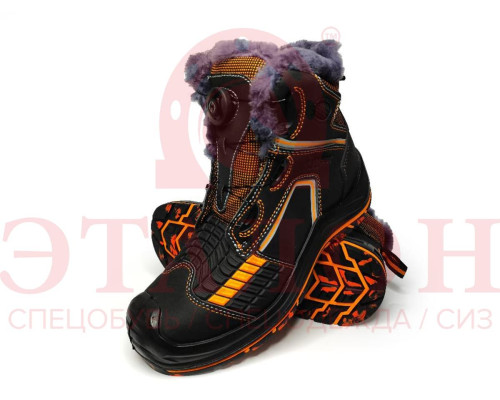 Ботинки “PERFECT PROTECTION-PREMIUM EDITION-КЕВЛАР” KTR4-CKW ПУ-резина с ПП и АС на натуральном меху (СБШ)