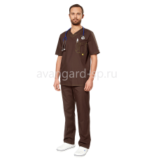 Комплект мужской “Аура” коричневый